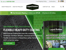 Tablet Screenshot of liquidrubberusa.com